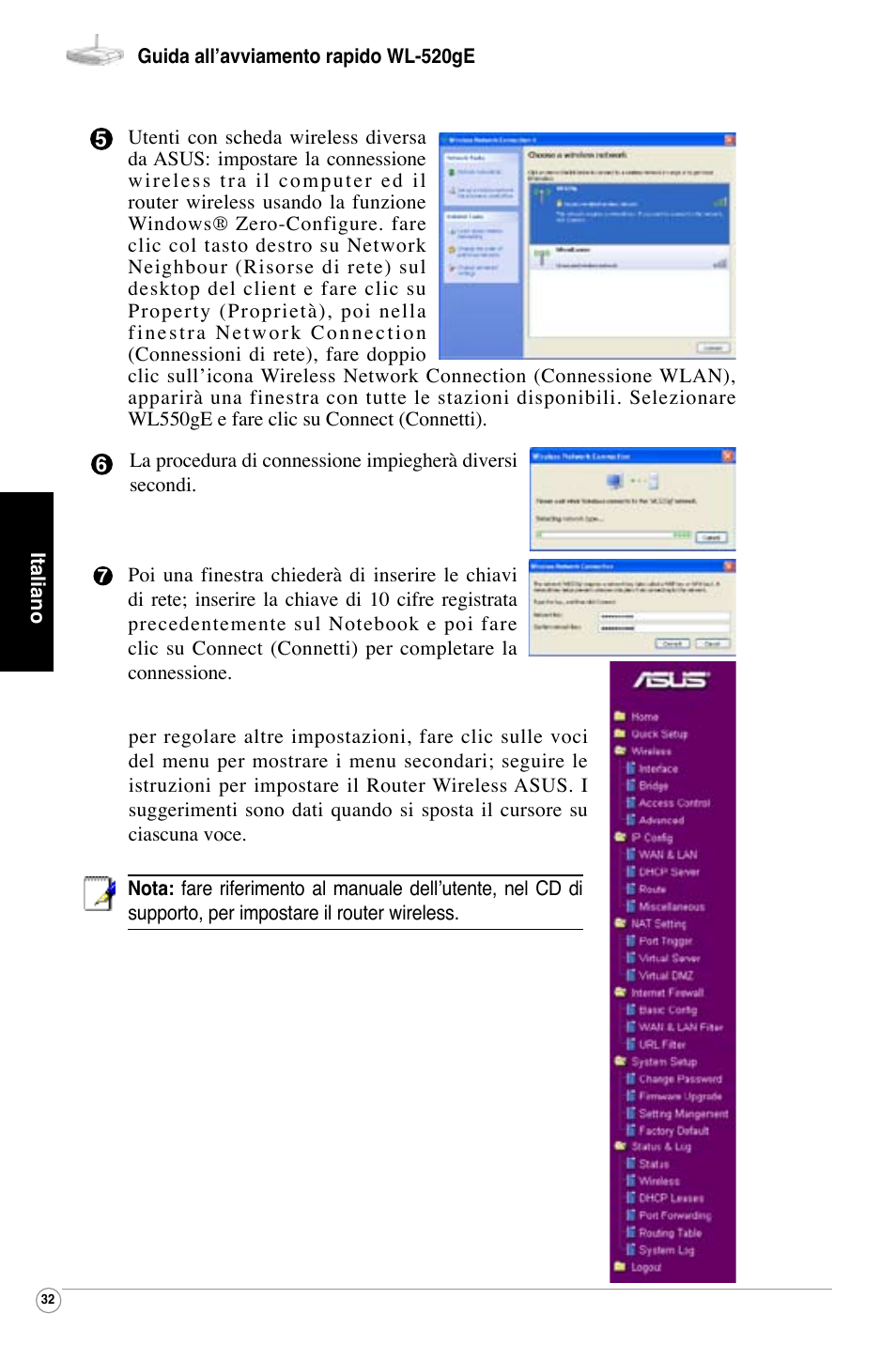 Asus WL-520G User Manual | Page 34 / 136