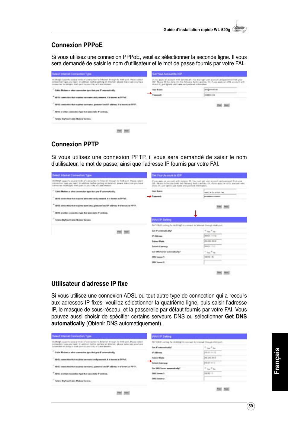 Asus WL-520G User Manual | Page 61 / 136