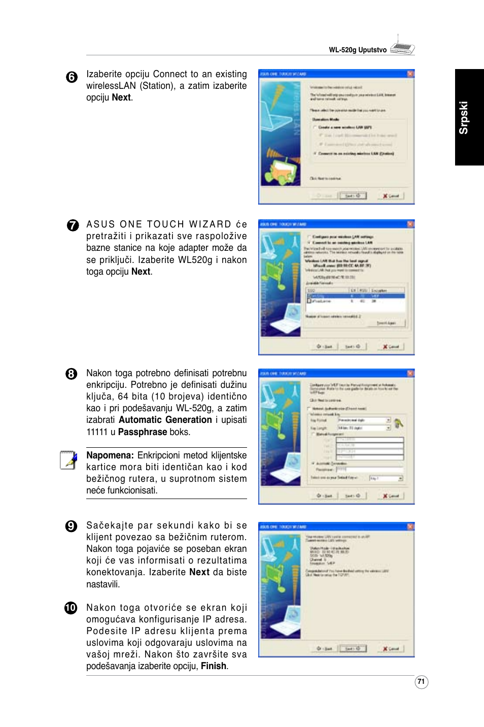 Asus WL-520G User Manual | Page 73 / 136