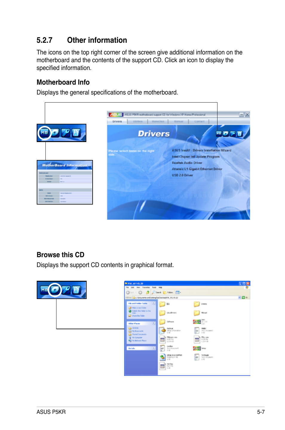 7 other information | Asus P5KR User Manual | Page 115 / 160