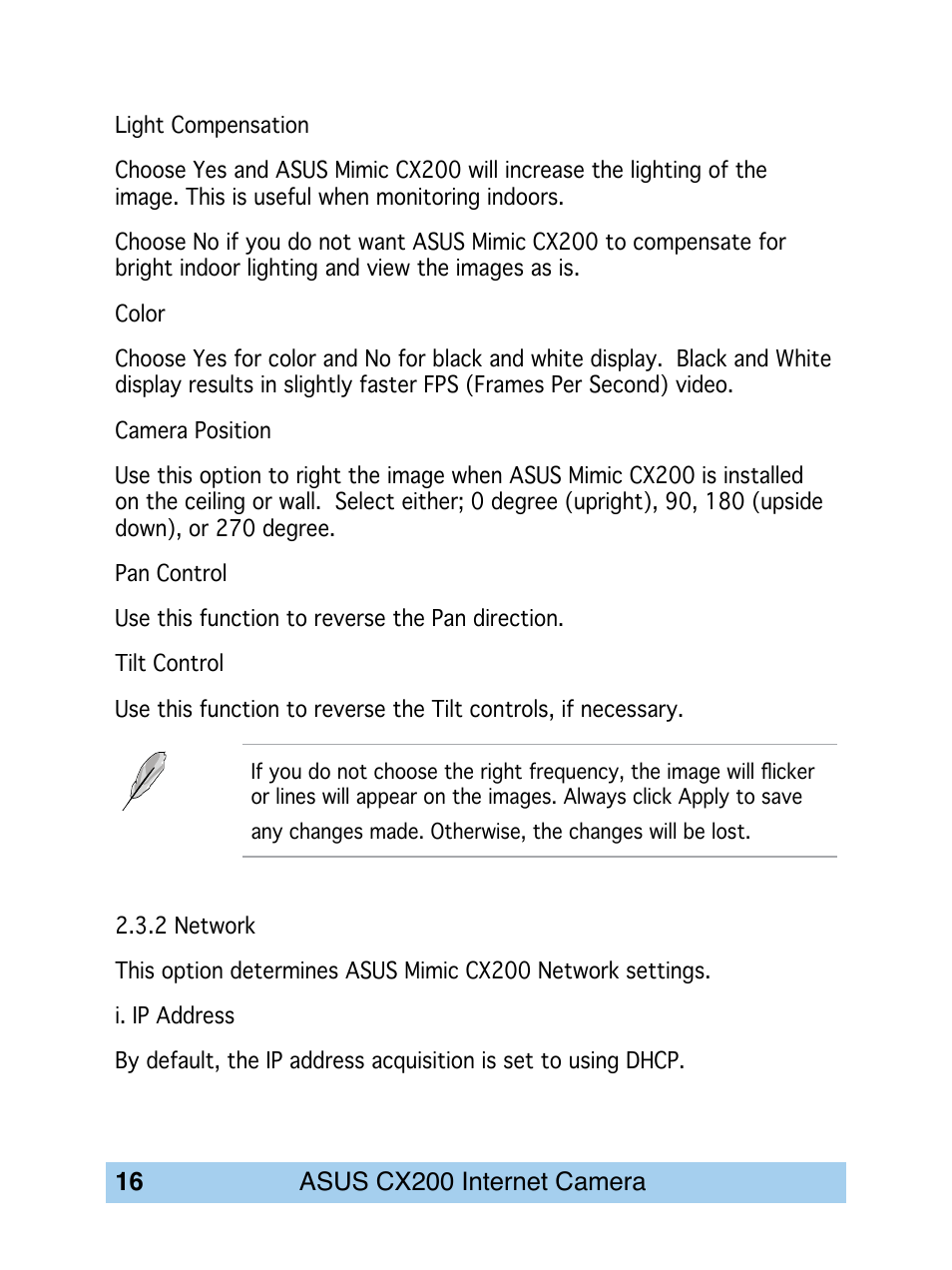 Asus CX200 User Manual | Page 20 / 94