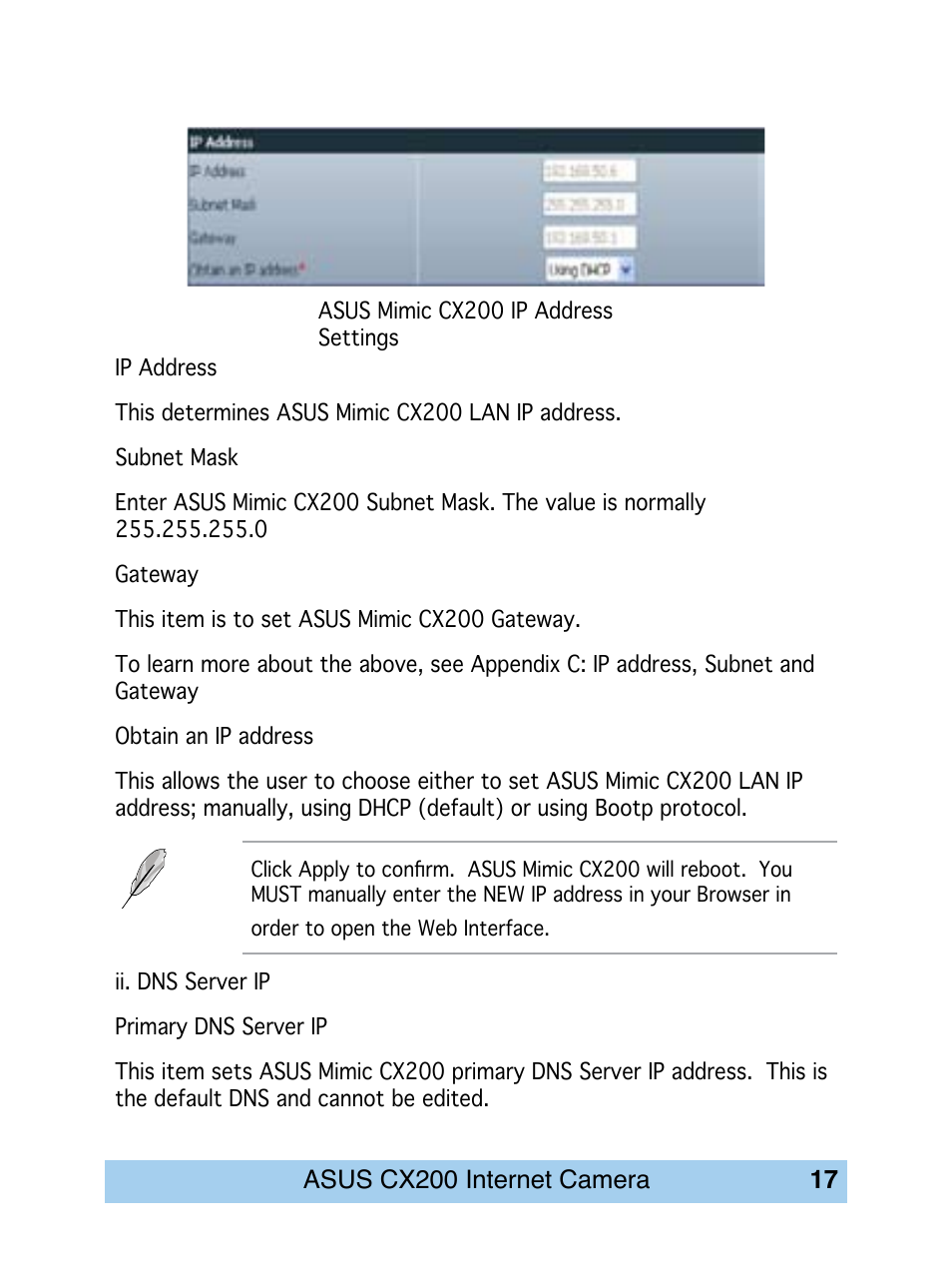 Asus CX200 User Manual | Page 21 / 94