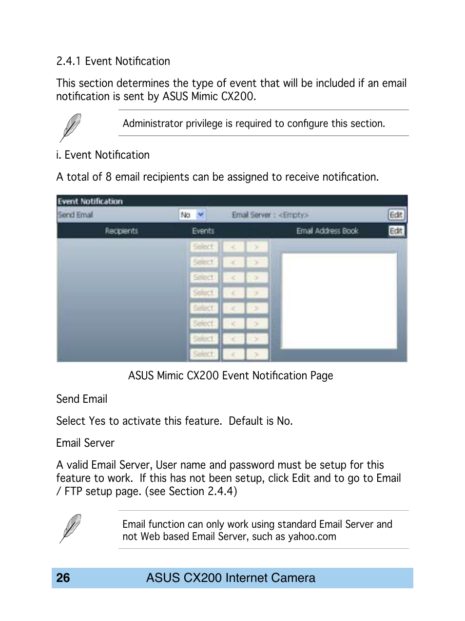 Asus CX200 User Manual | Page 30 / 94