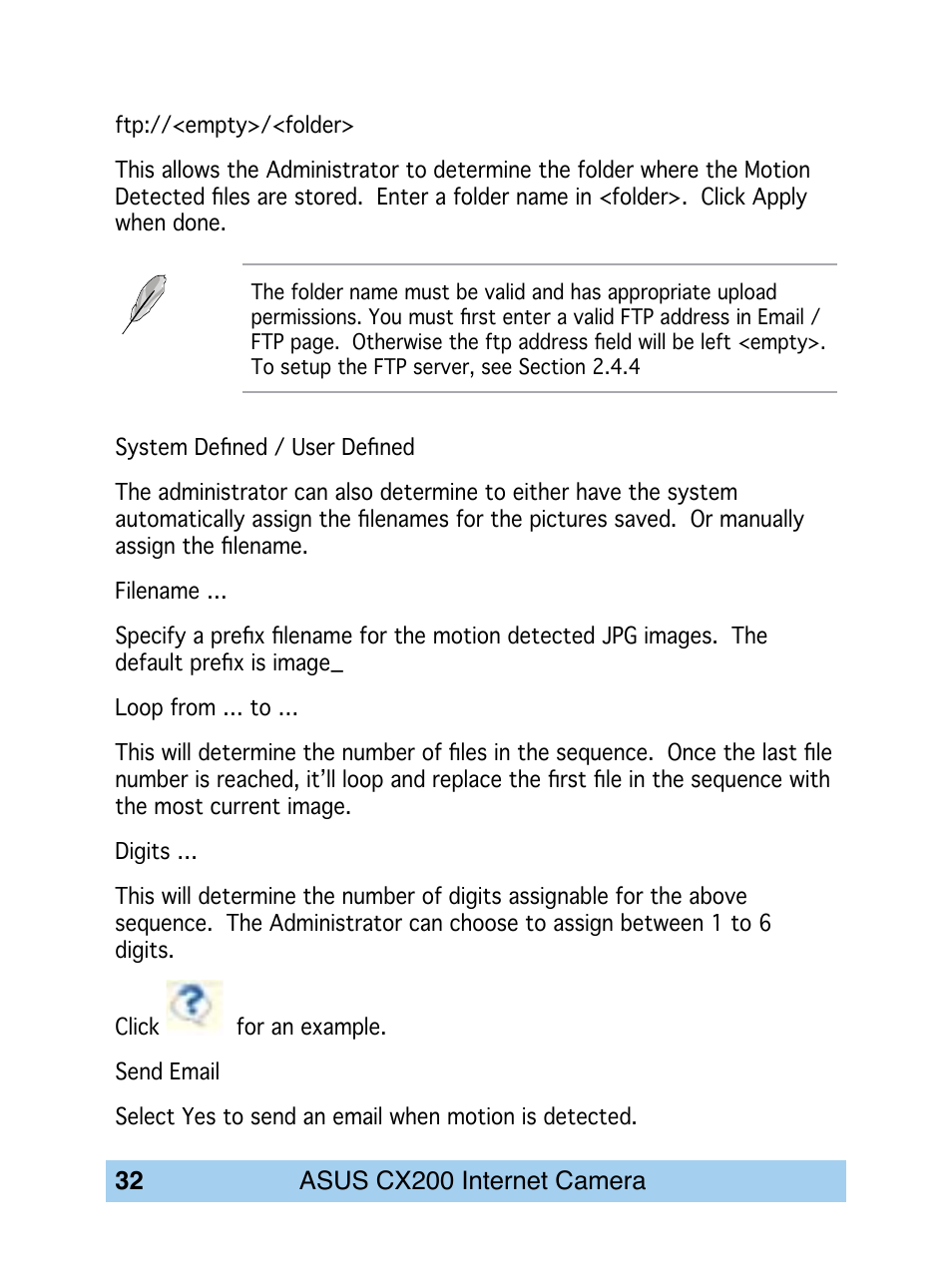 Asus CX200 User Manual | Page 36 / 94