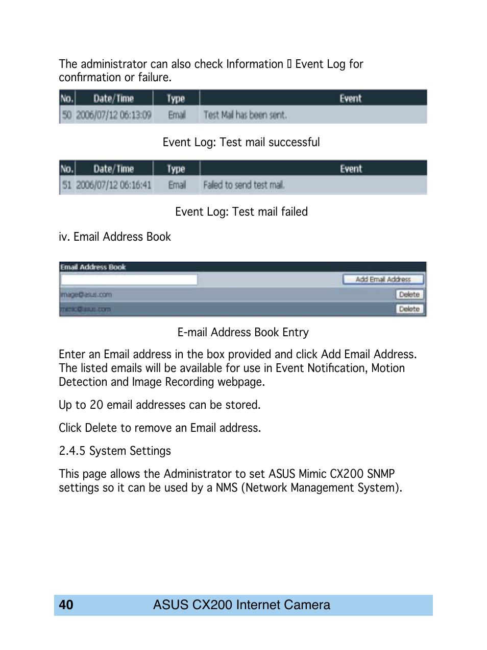 Asus CX200 User Manual | Page 44 / 94