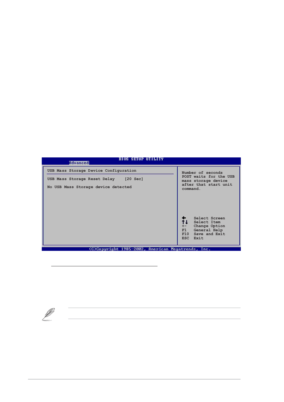 Usb mass storage device configuration, Legacy usb support [auto, Usb 2.0 controller [enabled | Usb 2.0 controller mode [hispeed | Asus P4P8X SE User Manual | Page 62 / 78