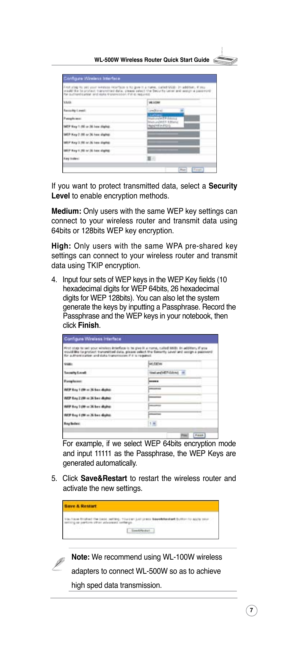 Asus WL-500W User Manual | Page 7 / 10