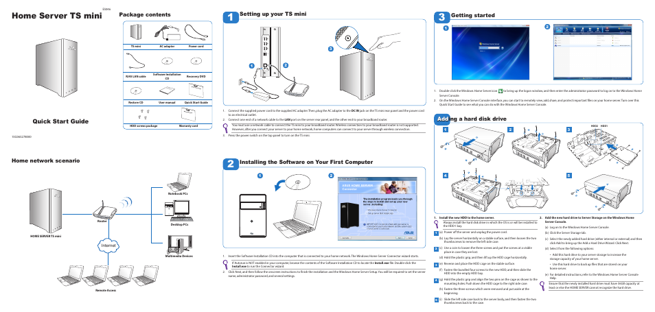 Asus TS Mini User Manual | 2 pages