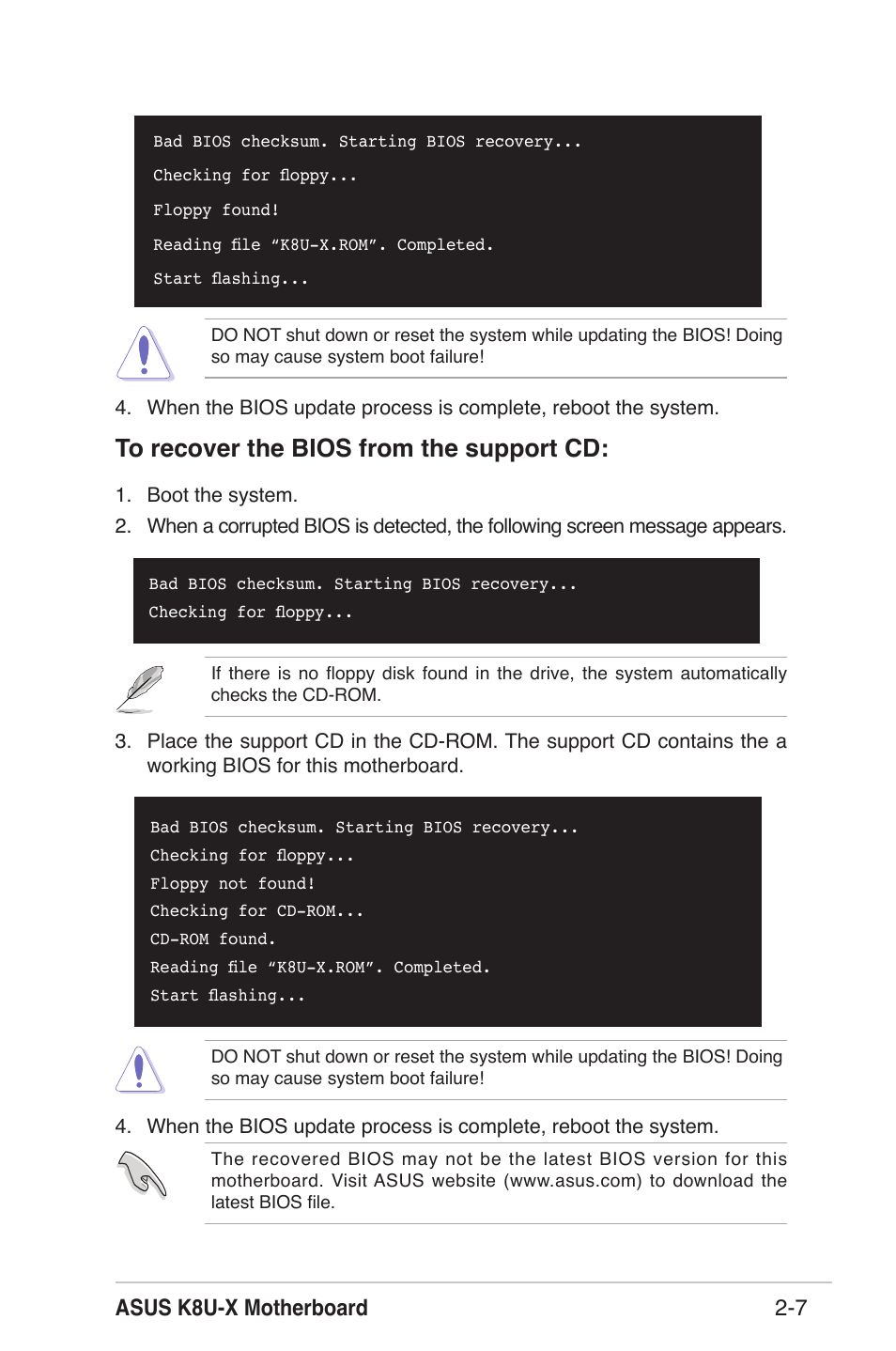 Asus k8u-x motherboard 2-7 | Asus K8U-X User Manual | Page 43 / 80