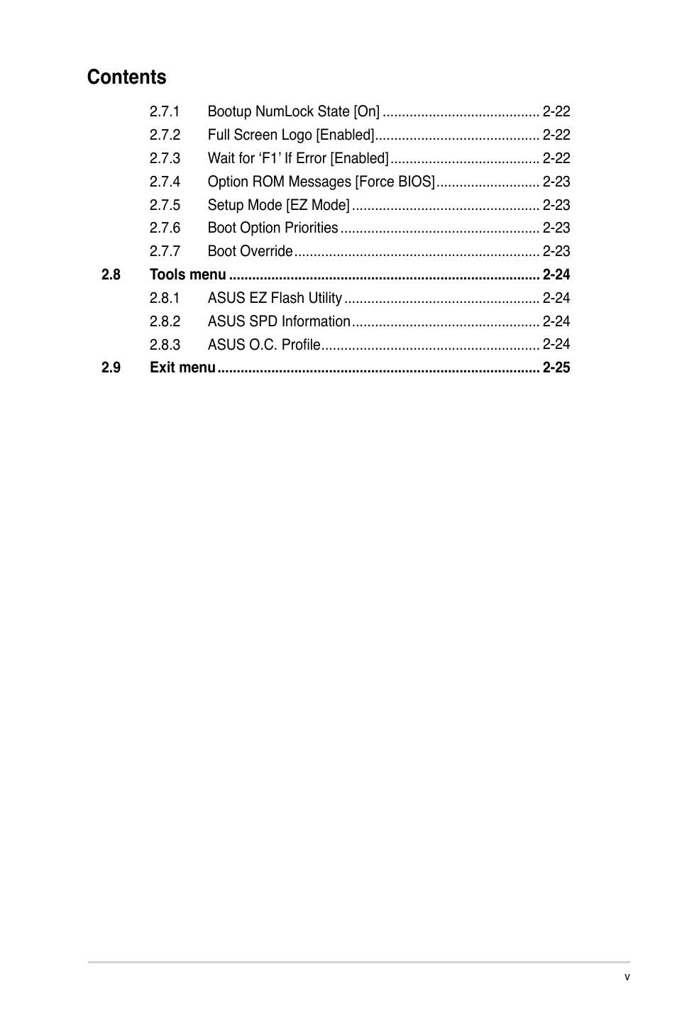 Asus P8H61-MX User Manual | Page 5 / 60