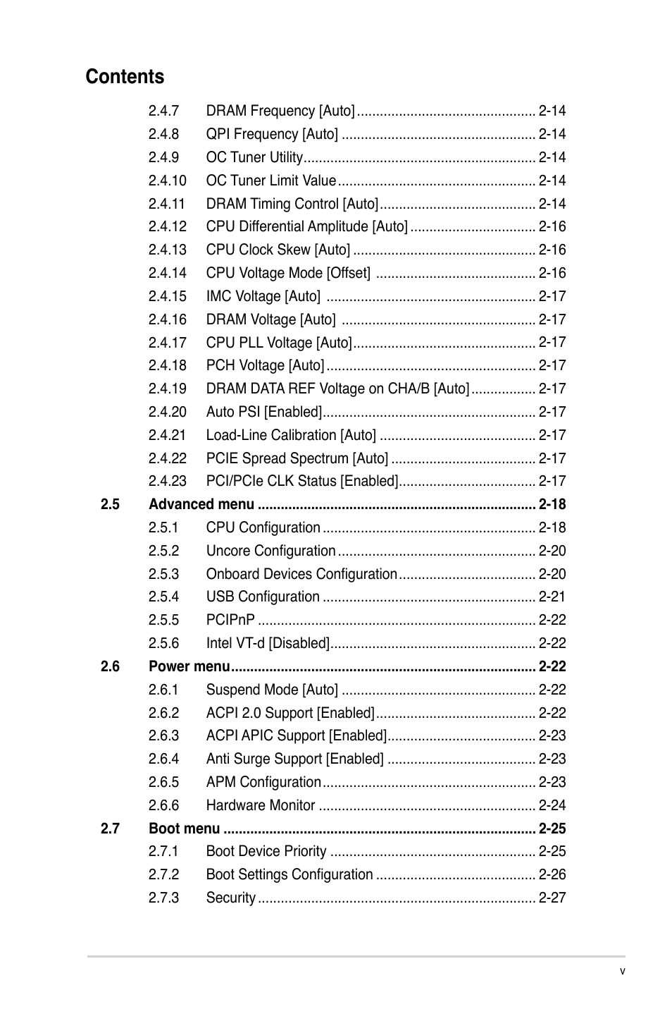 Asus P7H55-M/USB3 User Manual | Page 5 / 78