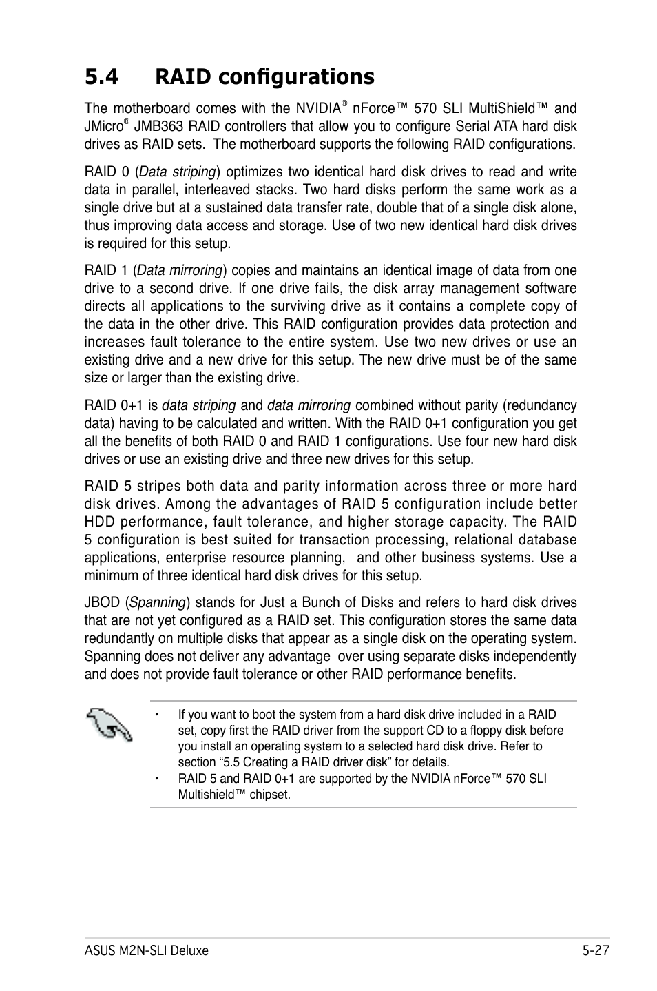 4 raid configurations | Asus M2N-SLI Deluxe User Manual | Page 141 / 164