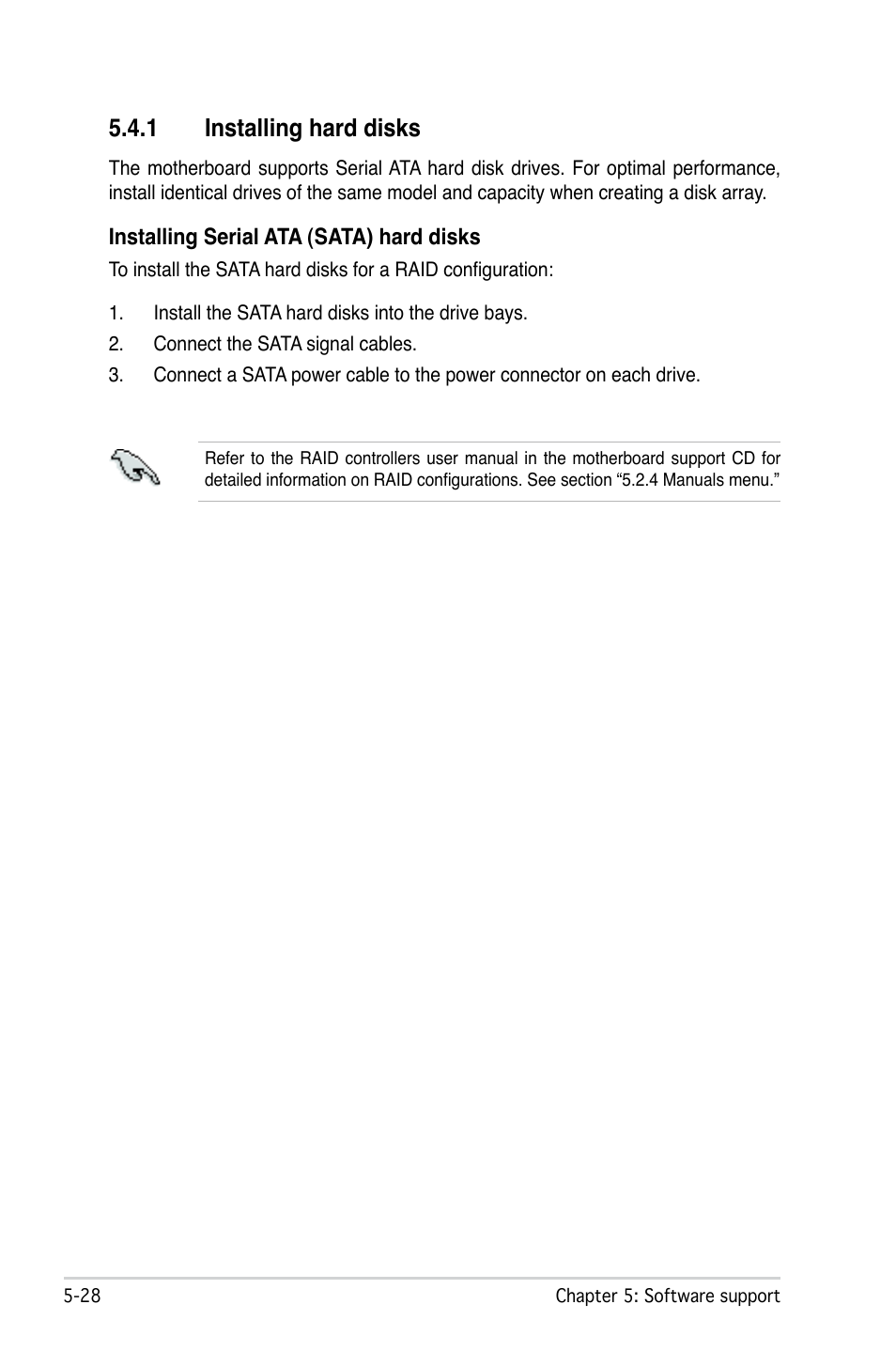 1 installing hard disks | Asus M2N-SLI Deluxe User Manual | Page 142 / 164