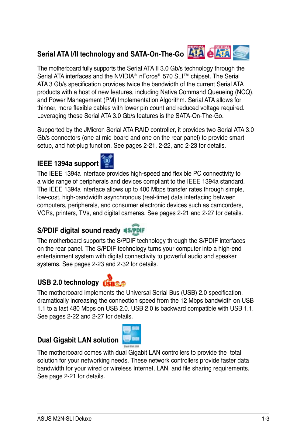 Asus M2N-SLI Deluxe User Manual | Page 19 / 164