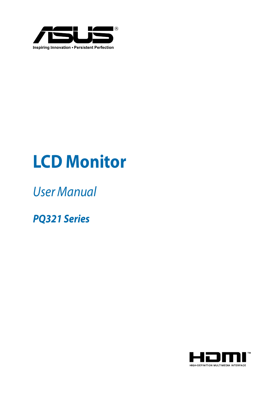 Asus PQ321Q User Manual | 38 pages