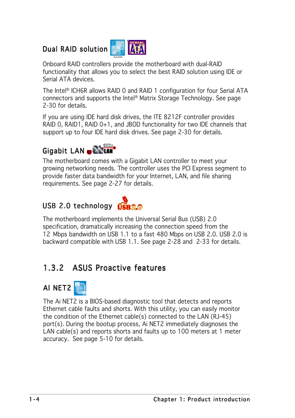 Asus P5GDC-V Deluxe User Manual | Page 16 / 136