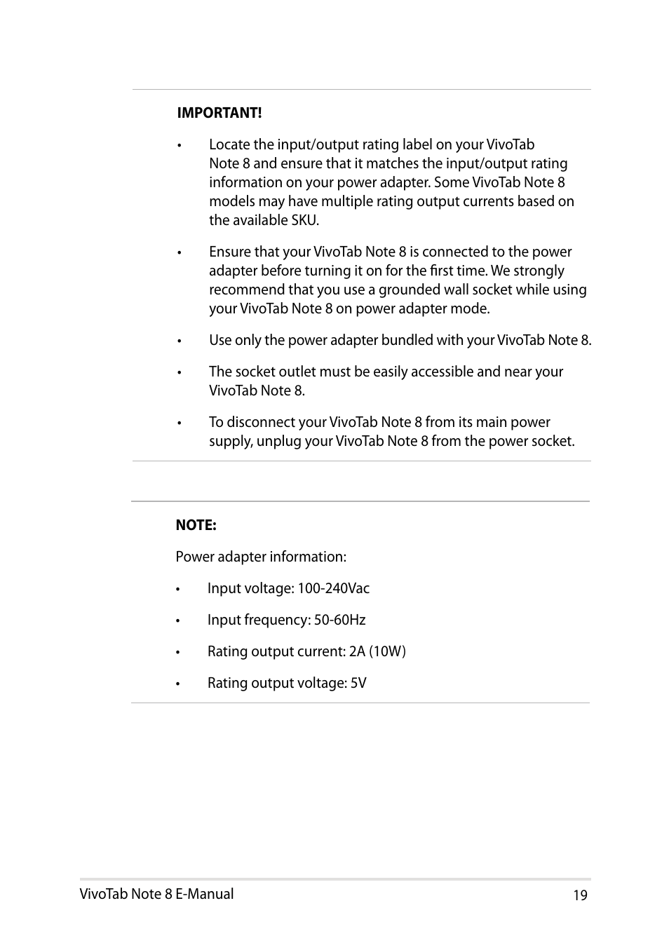 Asus R80TA User Manual | Page 19 / 76