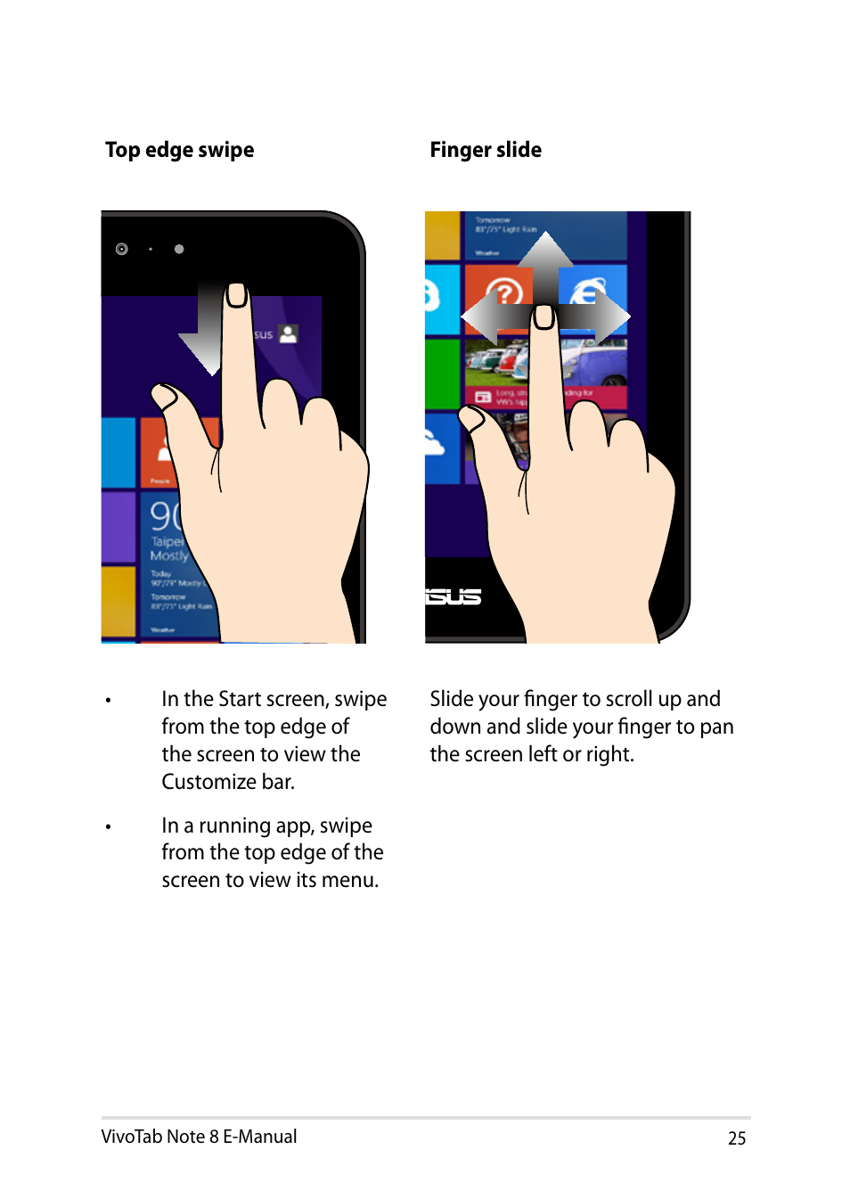 Asus R80TA User Manual | Page 25 / 76