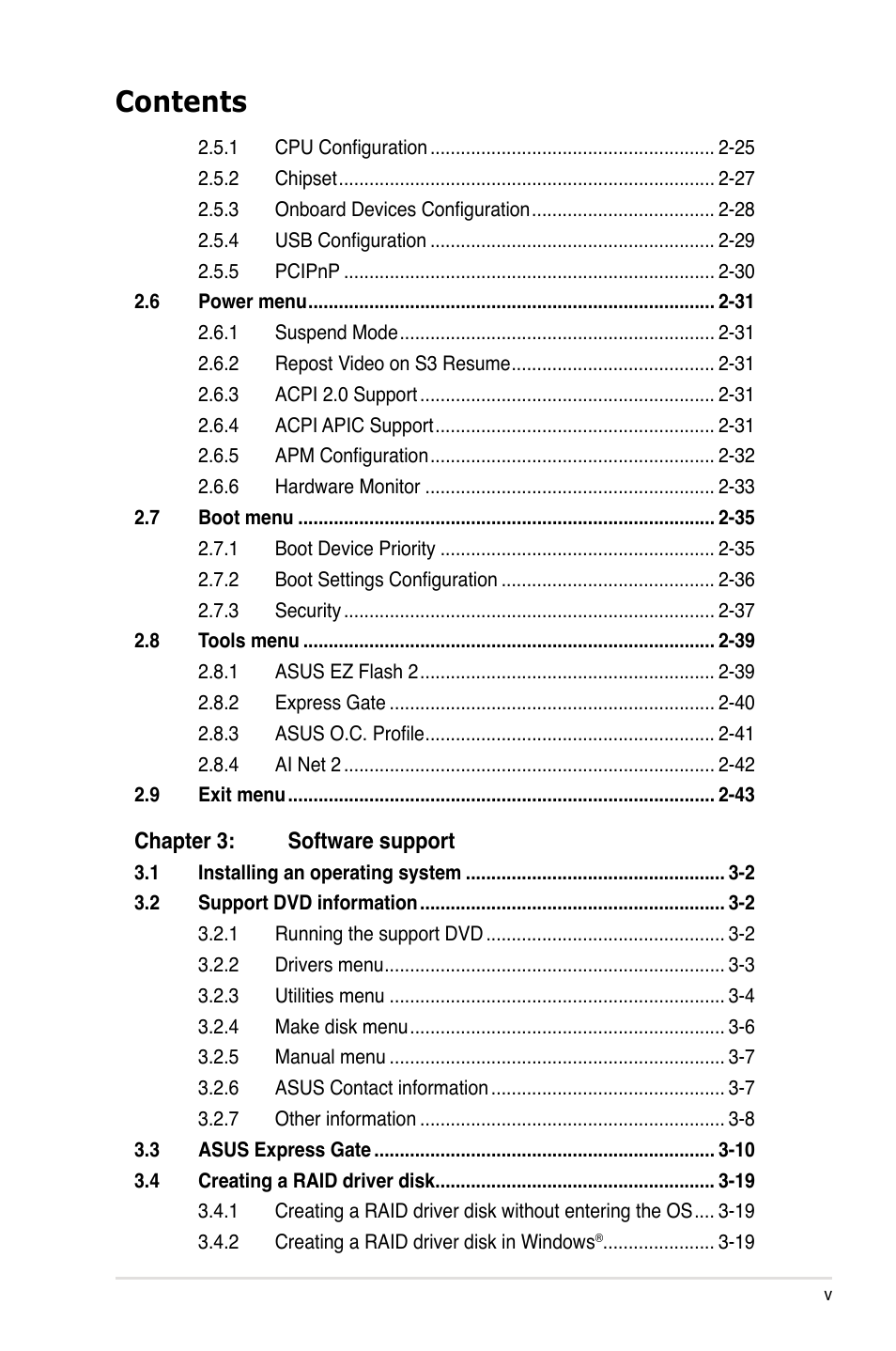 Asus P5Q-EM User Manual | Page 5 / 122