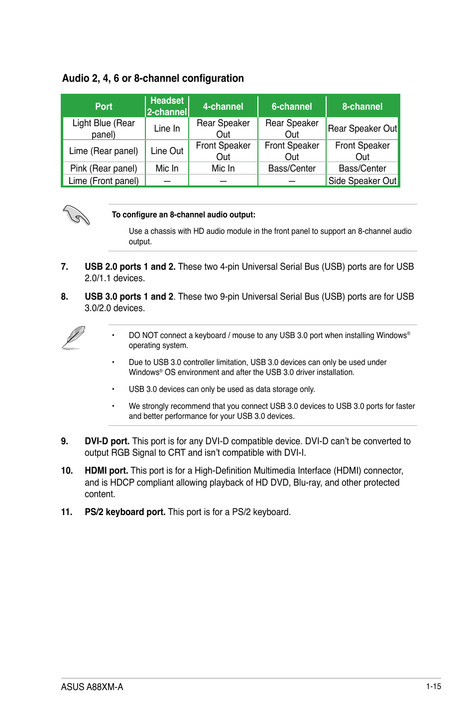 Asus A88XM-A User Manual | Page 23 / 68