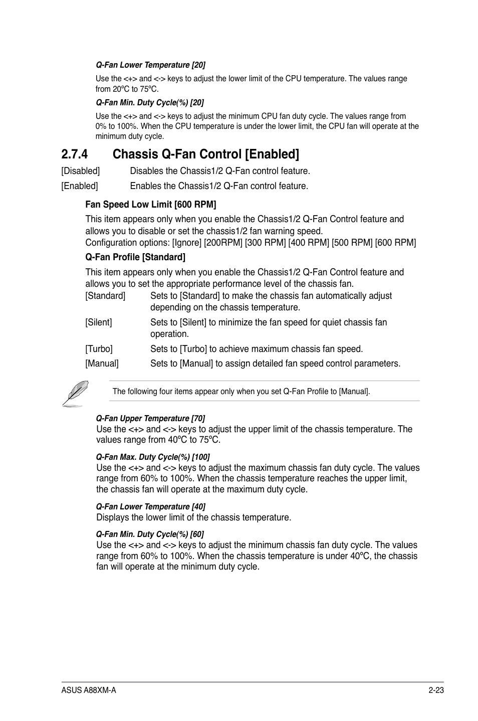 4 chassis q-fan control [enabled | Asus A88XM-A User Manual | Page 55 / 68