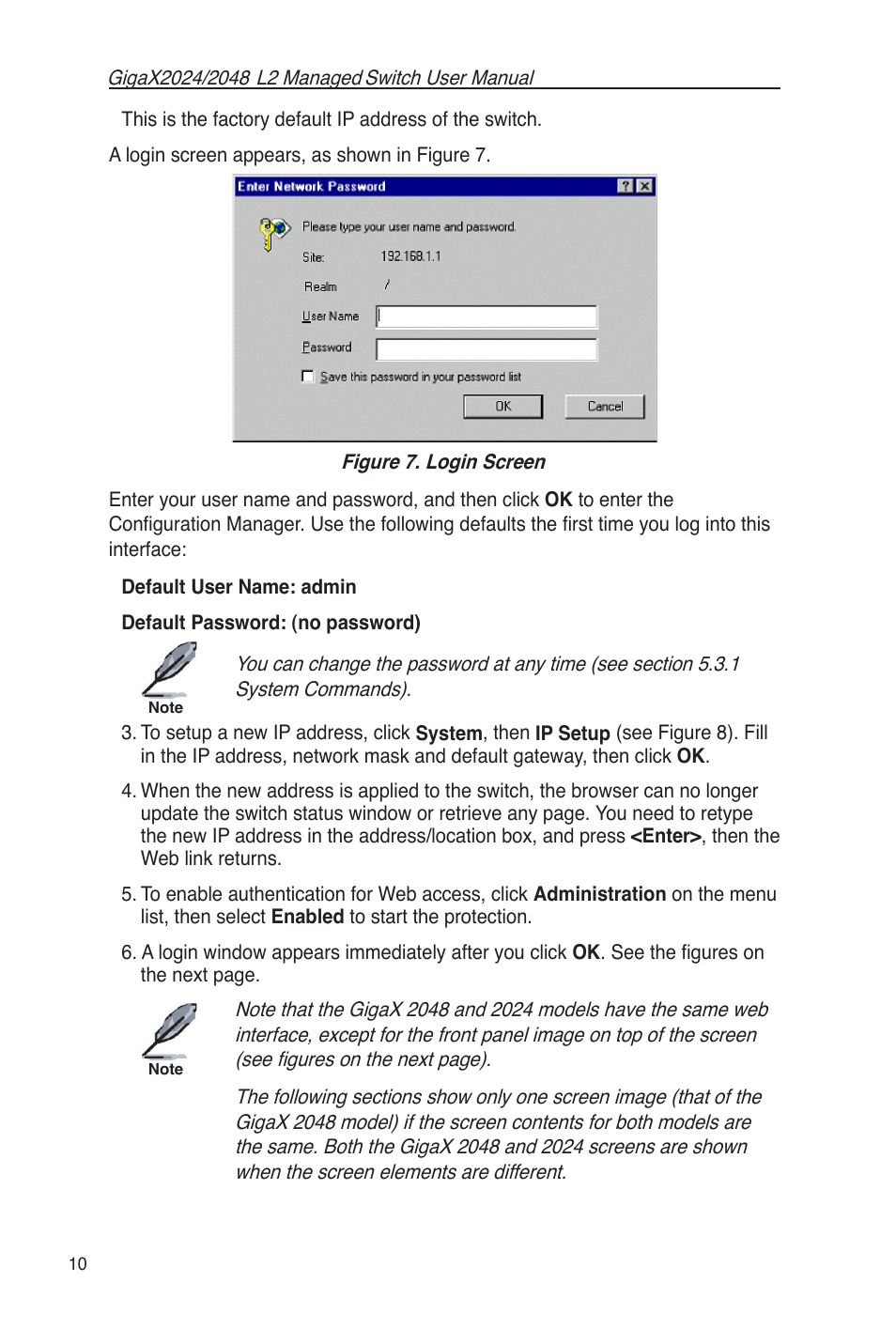 Figure 7. login screen | Asus GigaX2048 User Manual | Page 22 / 115