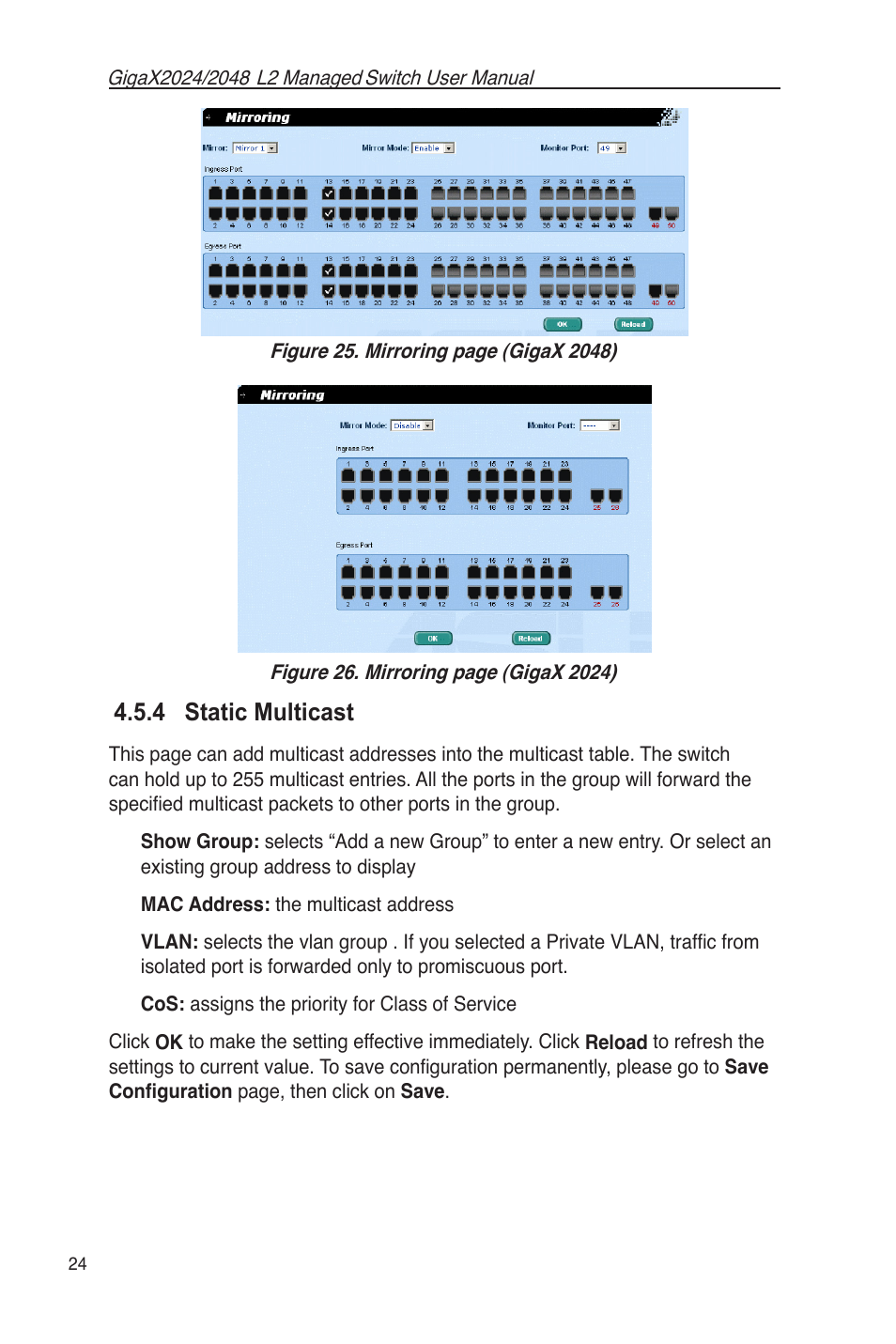 4 static multicast | Asus GigaX2048 User Manual | Page 36 / 115