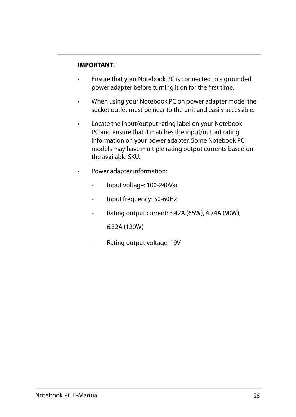 Asus X750JB User Manual | Page 25 / 110