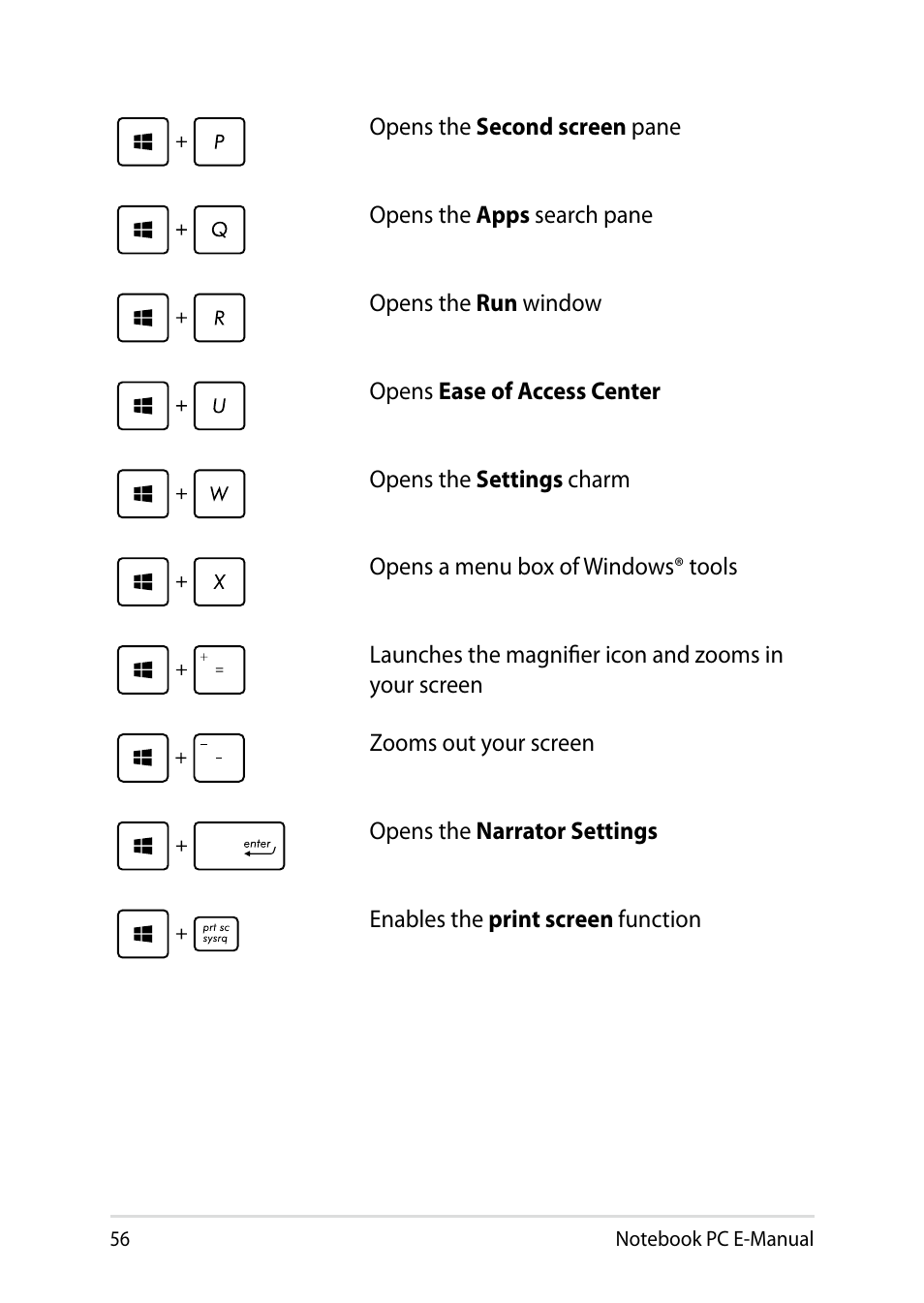 Asus X750JB User Manual | Page 56 / 110