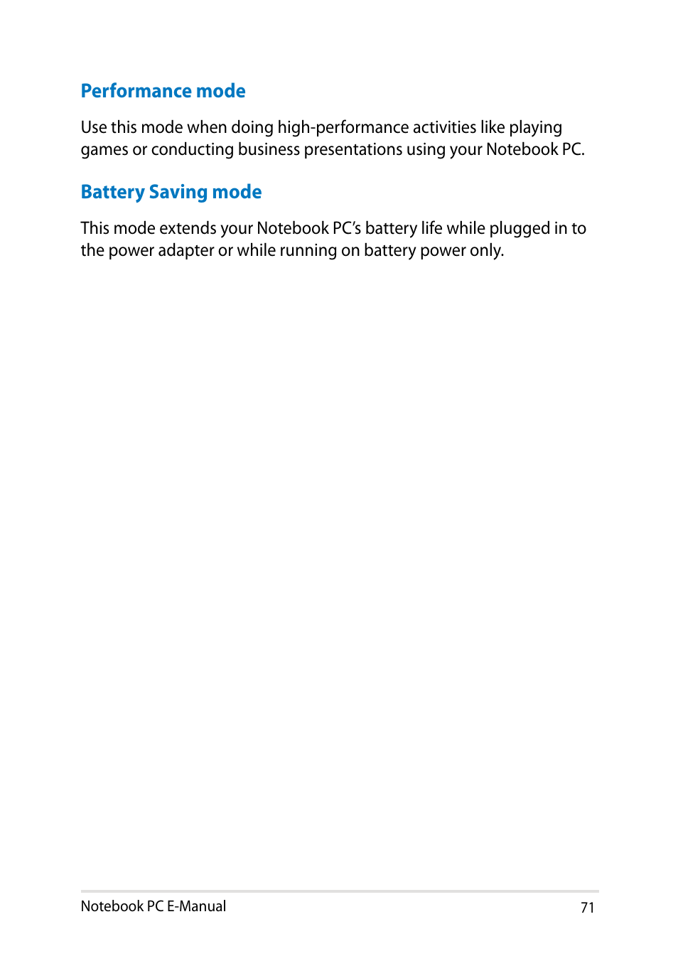 Asus X750JB User Manual | Page 71 / 110