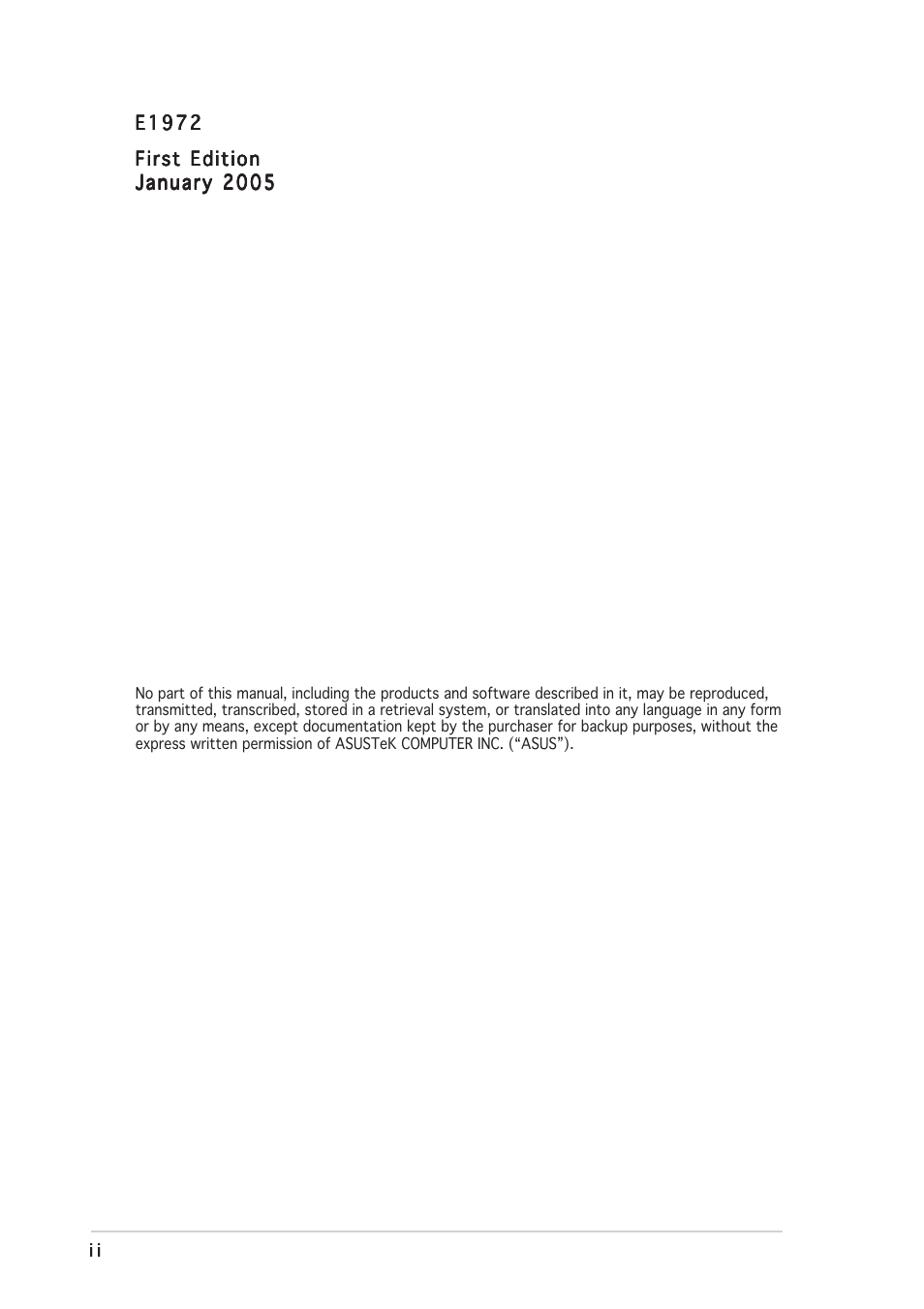 Asus P5GPL User Manual | Page 2 / 92