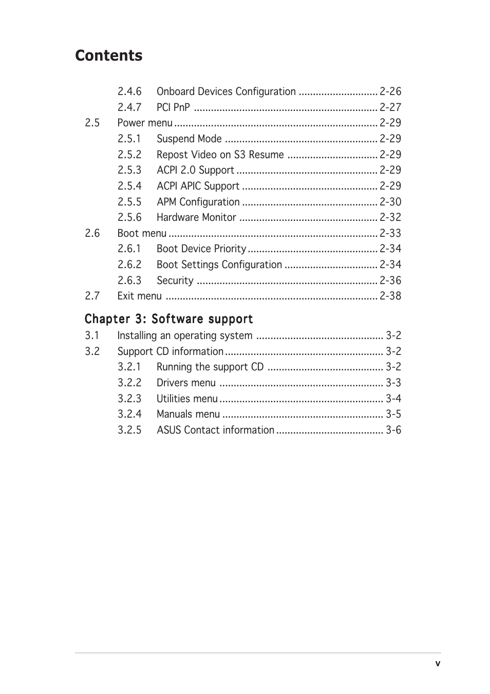 Asus P5GPL User Manual | Page 5 / 92