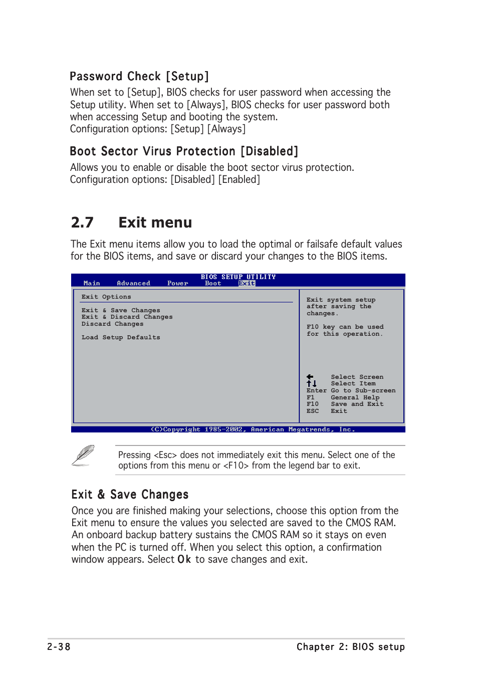 7 exit menu | Asus P5GPL User Manual | Page 84 / 92