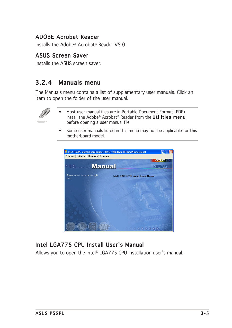 Asus P5GPL User Manual | Page 91 / 92