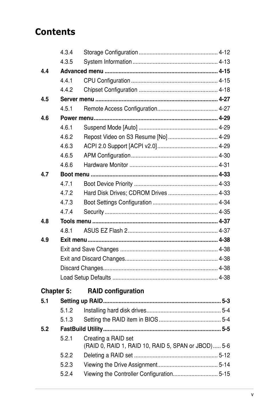 Asus KCMR-D12 User Manual | Page 5 / 144