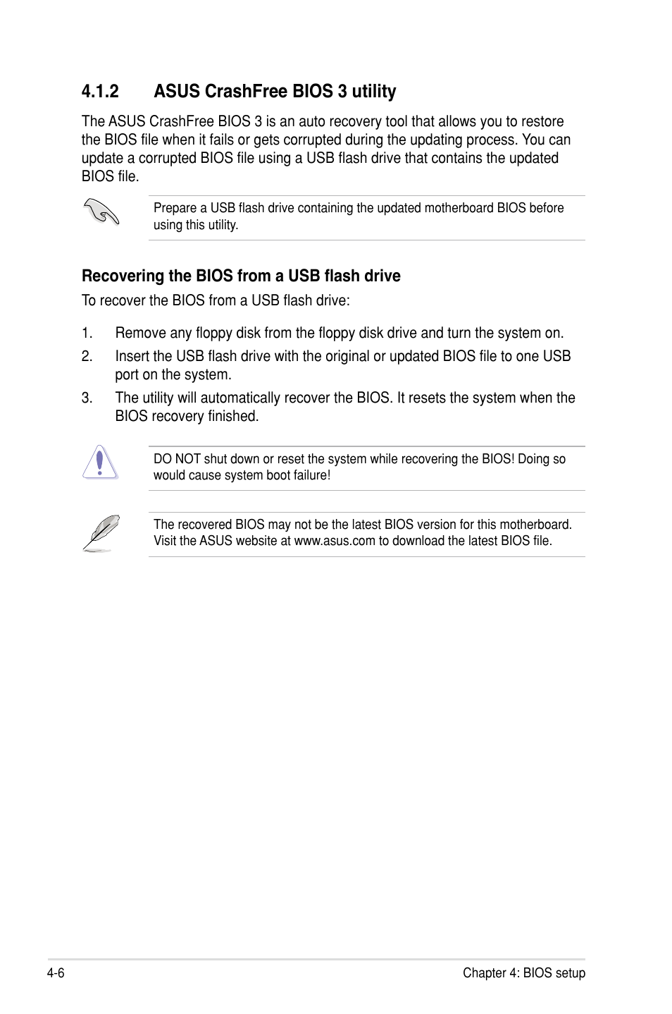 2 asus crashfree bios 3 utility | Asus KCMR-D12 User Manual | Page 64 / 144