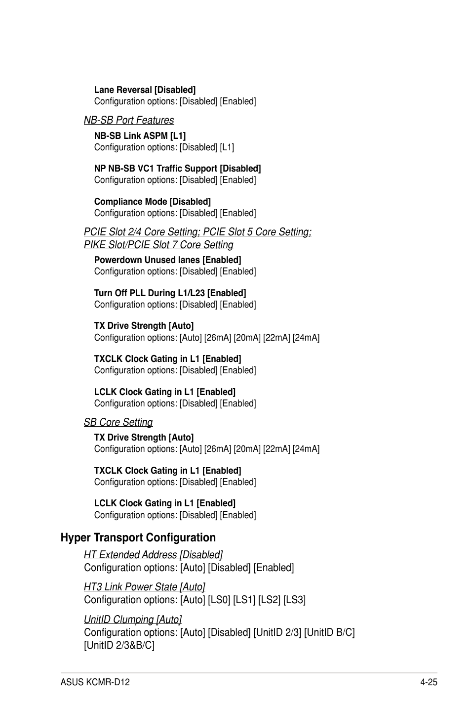 Hyper transport configuration | Asus KCMR-D12 User Manual | Page 83 / 144