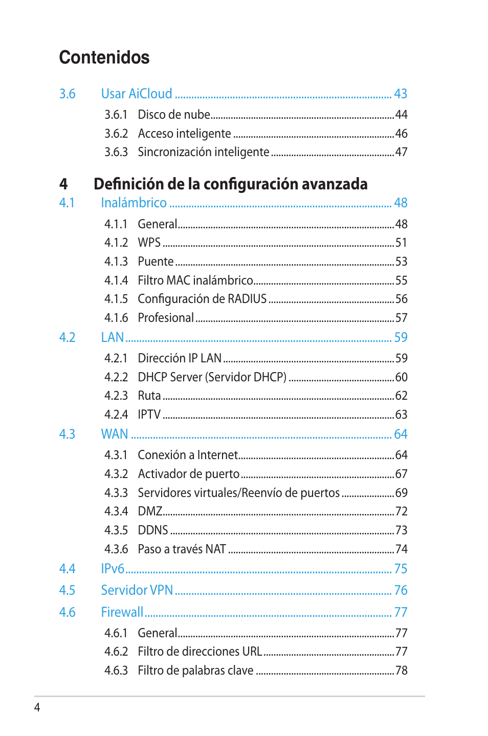 Asus RT-AC68U User Manual | Page 4 / 128