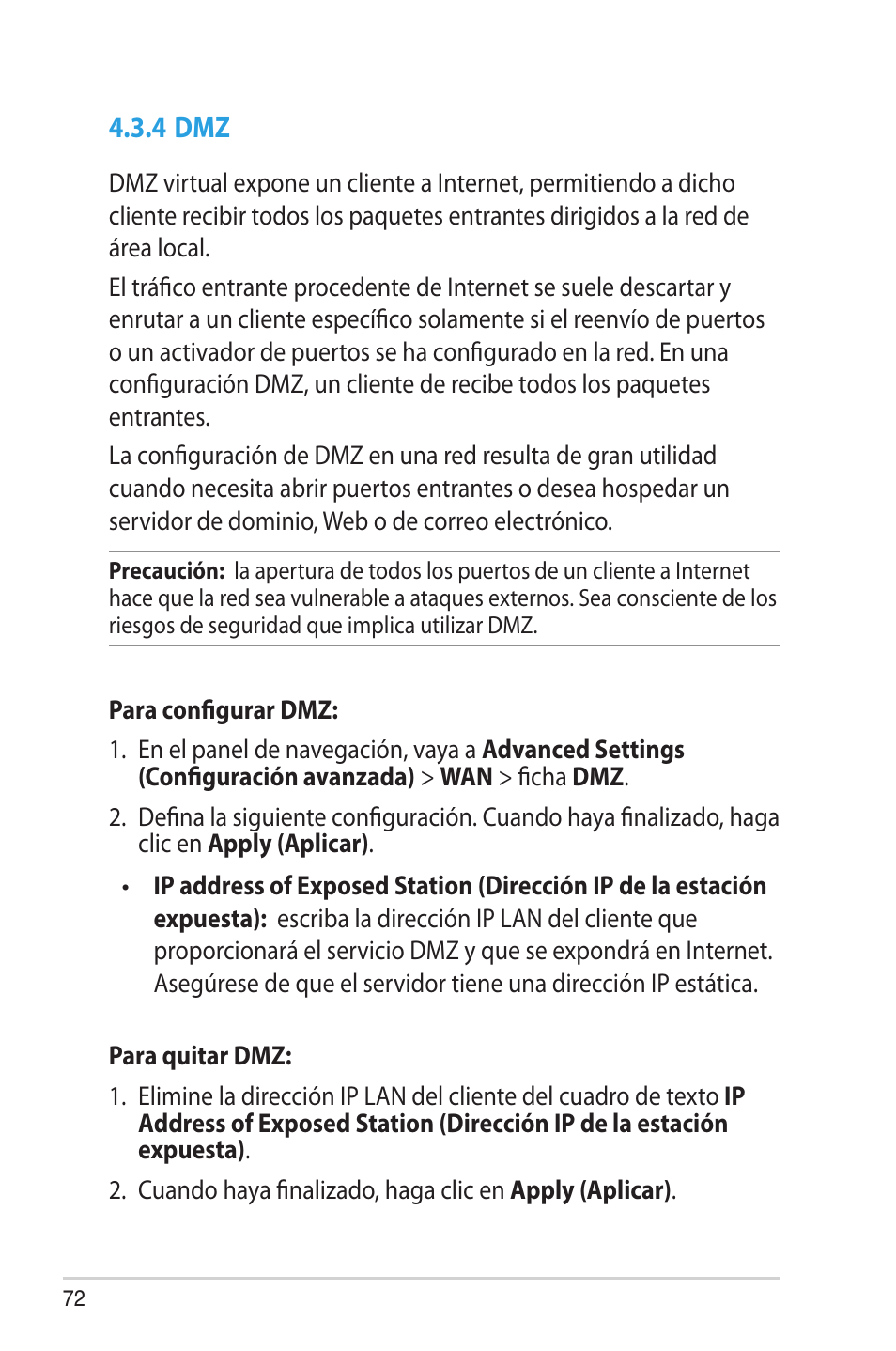 4 dmz | Asus RT-AC68U User Manual | Page 72 / 128