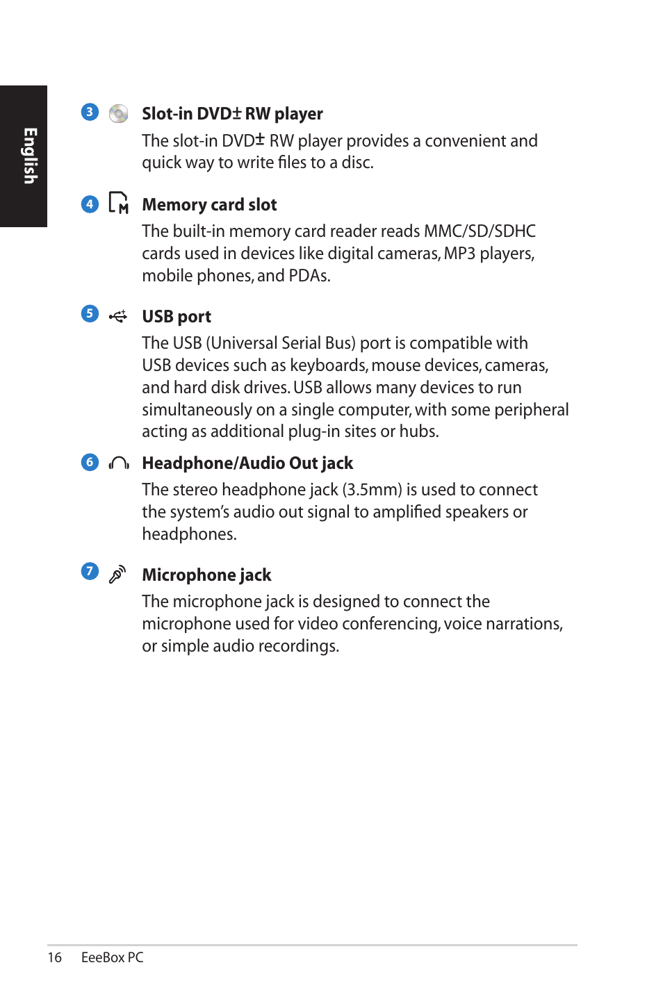 Asus EB1501P User Manual | Page 16 / 50