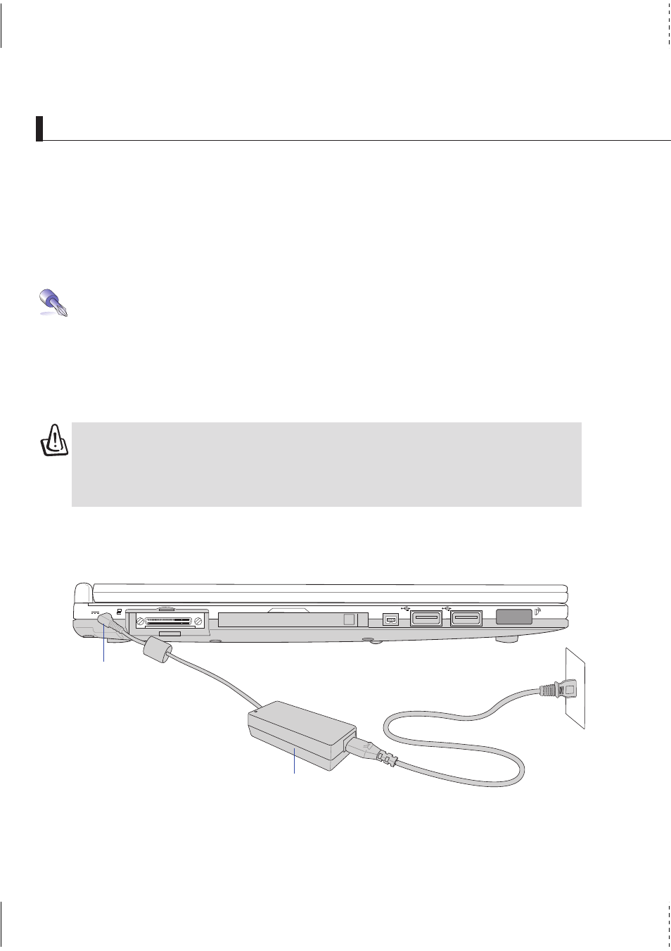 Power connection, 26 getting started | Asus S1B User Manual | Page 26 / 94