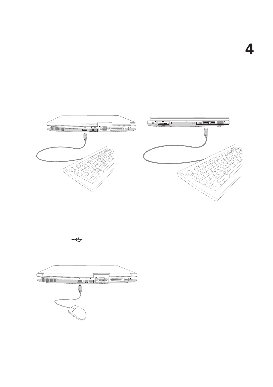 Optional external connections (cont’), External keyboard connection | Asus S1B User Manual | Page 51 / 94