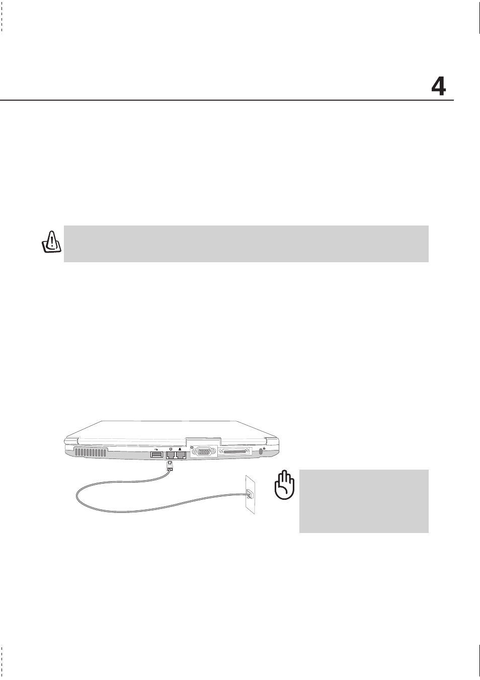 Modem and network connections, Modem connection | Asus S1B User Manual | Page 55 / 94
