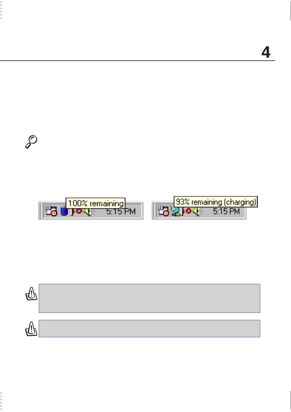 Using battery power, Checking battery power | Asus S1B User Manual | Page 59 / 94