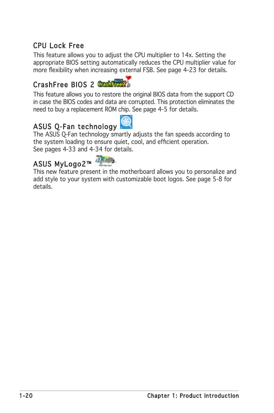 Asus P5LD2 SE User Manual | Page 20 / 120