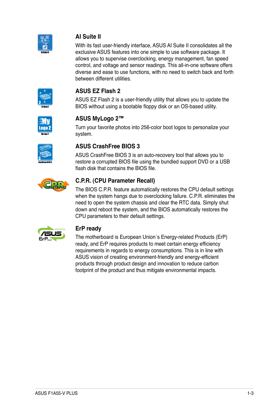 Asus F1A55-V PLUS User Manual | Page 15 / 70