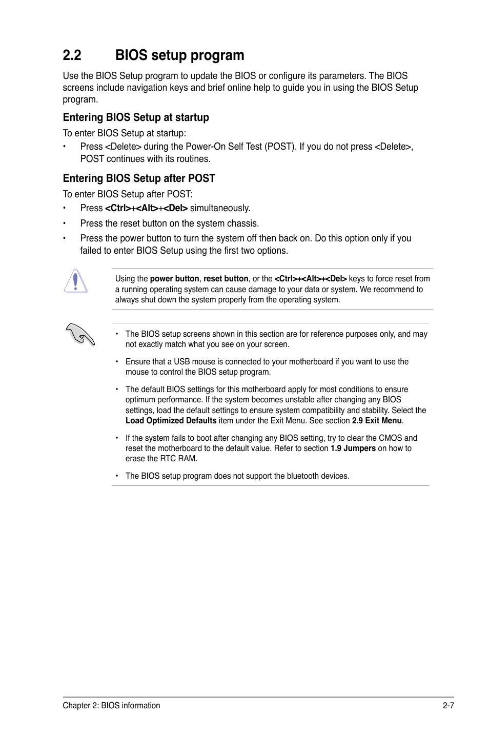 2 bios setup program | Asus F1A55-V PLUS User Manual | Page 49 / 70