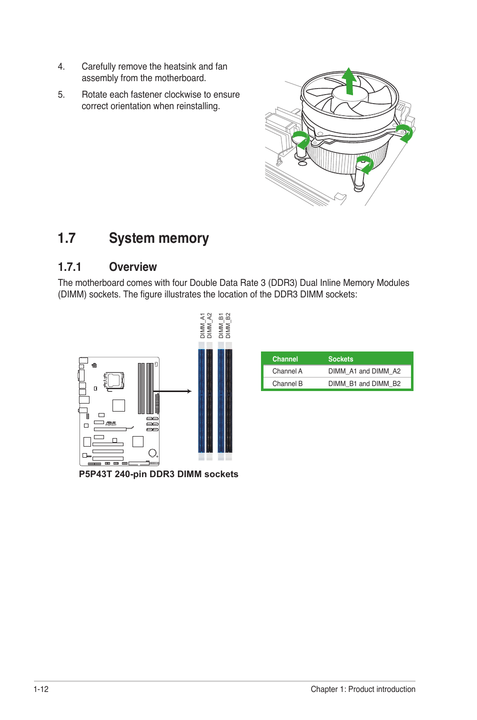 1 overview | Asus P5P43T User Manual | Page 22 / 64