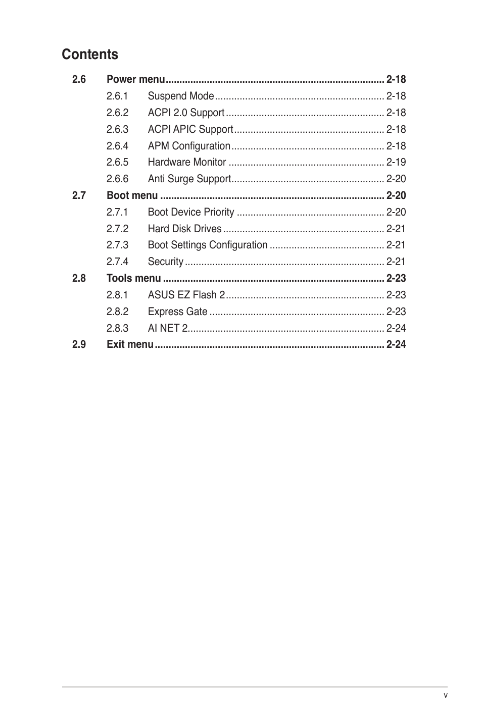 Asus P5P43T User Manual | Page 5 / 64