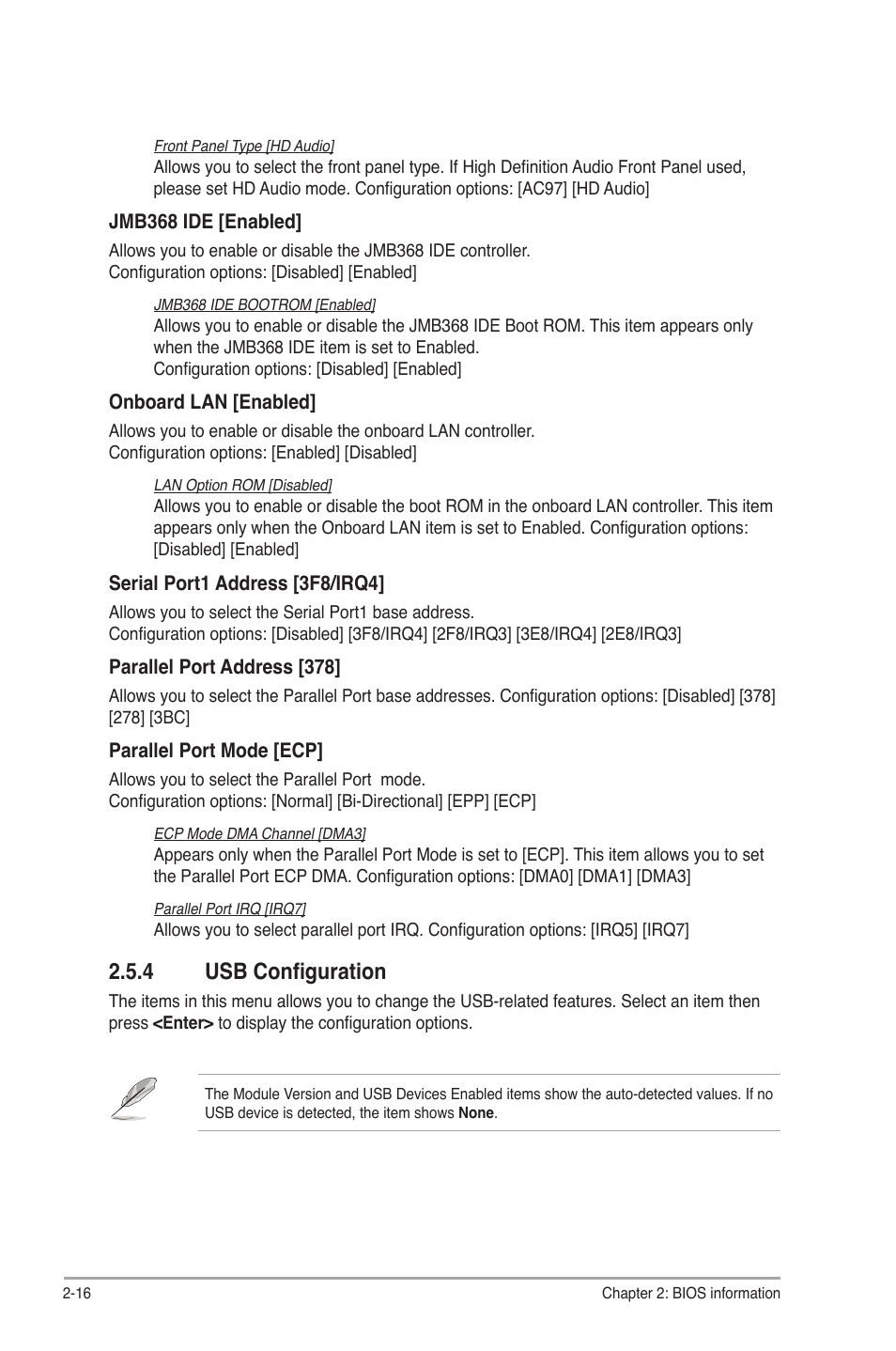 4 usb configuration | Asus P5P43T User Manual | Page 54 / 64